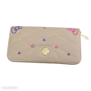 Good quality long wallets zipper pocket <em>clutch</em> <em>wallet</em> card organizer