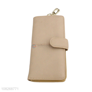 High quality pu leather clutch wallet credit card holder for women