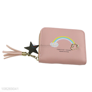 China imports rainbow <em>clutch</em> <em>wallet</em> purse zipper <em>wallet</em> with tassel