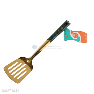 Good price long handle stainless steel slotted spatula