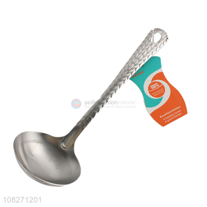 Wholesale price long handle stainless steel soup spoon