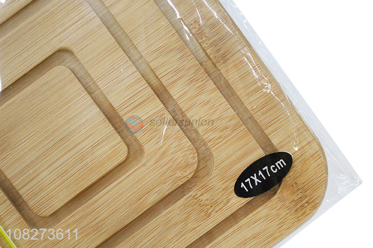 Factory supply natural bamboo trivet mat bamboo hot pads for hot teapot