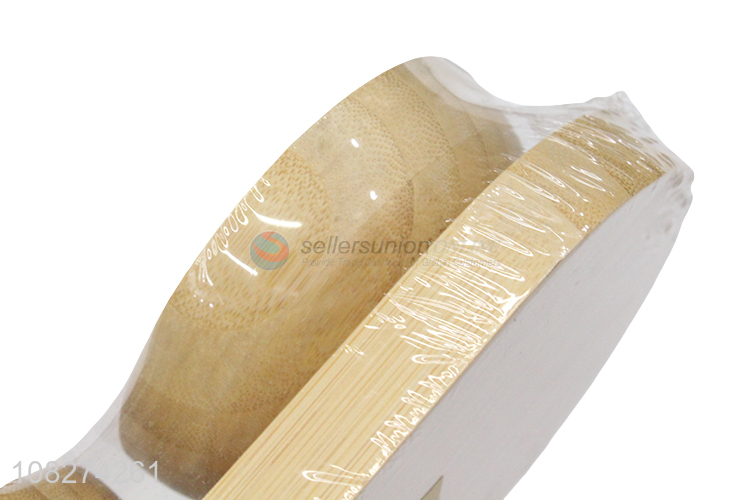 High quality household bamboo tableware set bamboo bowls with tray