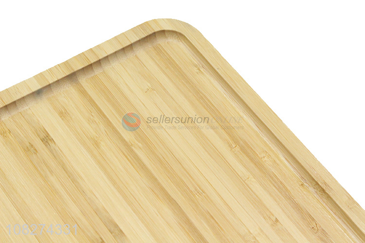 High quality natural bamboo pizza board pizza cheese tray serving platter