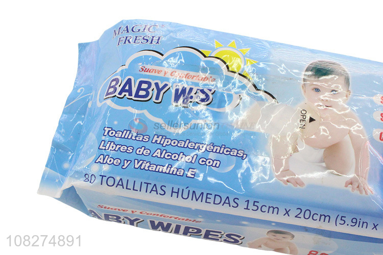 Hot Selling Non-Toxic Baby Wipes Soft Skin-Friendly Wet Wipes