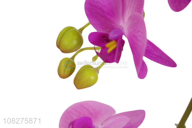 Good price realistic orchid flowers fake plants artificial potted flowers