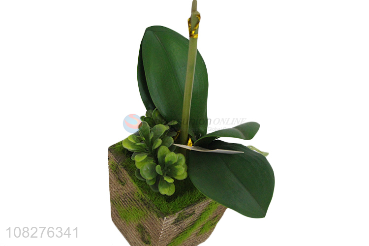 Most popular artificial butterfly orchid flowers in pot for garden decor