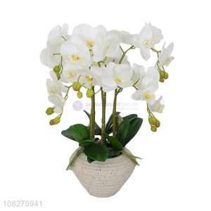 Wholesale faux plants artificial orchid flowers for indoor outdoor decor