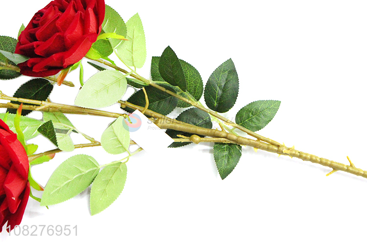 Factory direct sale 5heads cloth artificial rose flower wholesale