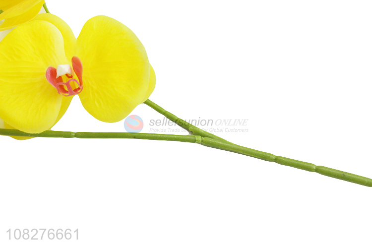 China products yellow 8heads plastic simulation flower for sale