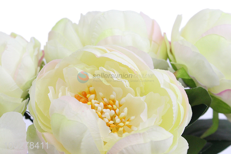 Factory wholesale plastic artificial peony wedding party bouquet