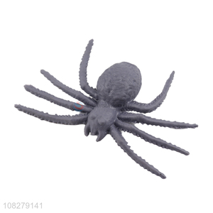 Good quality soft TPR simulation spider Halloween props trick toy