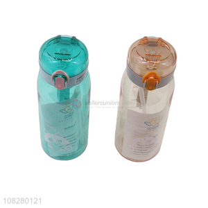 Best Selling Plastic Water Bottles With Straw And Lock