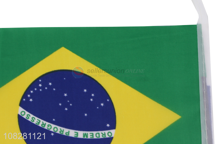 Yiwu market Brazil national flag football match hand waving flag