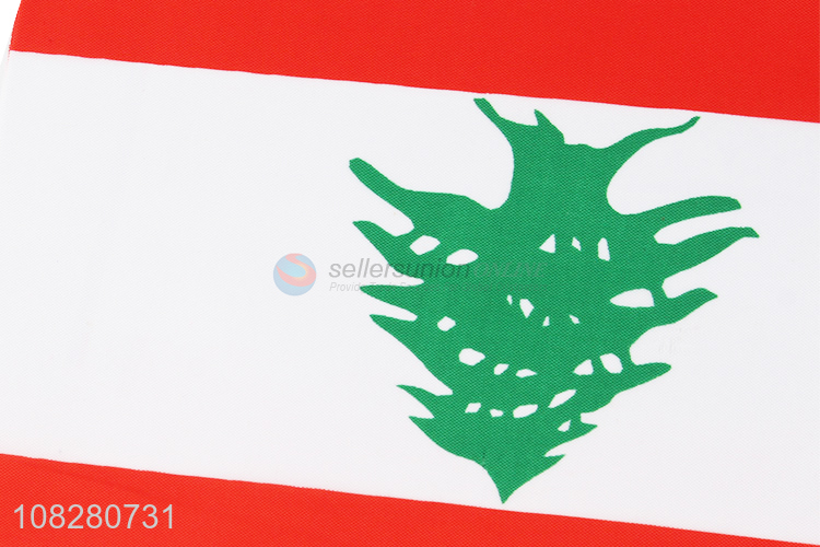 Yiwu market Lebanese flag sport event hand-held flag wholesale