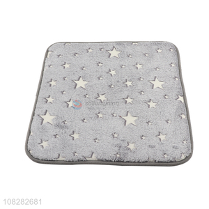 New design square soft non-slip luminous polyester seat cushion