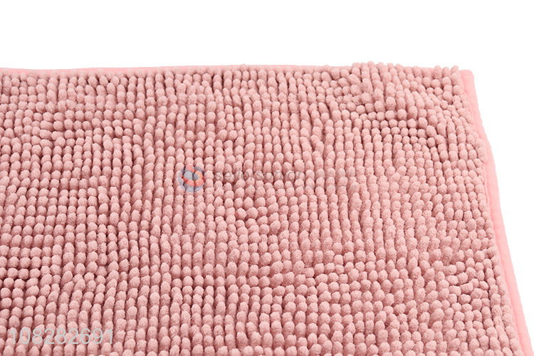 Good quality machine washable water absorbent chenille bath mat