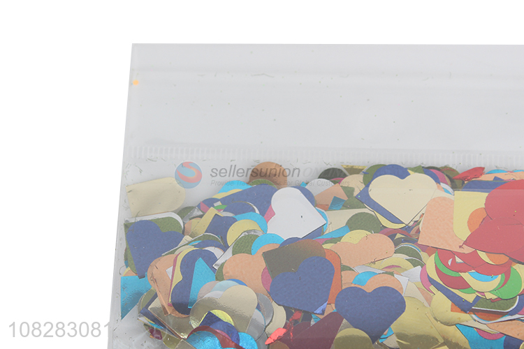 Good Quality Heart-Shaped Multi-Color Sequins Party Confetti