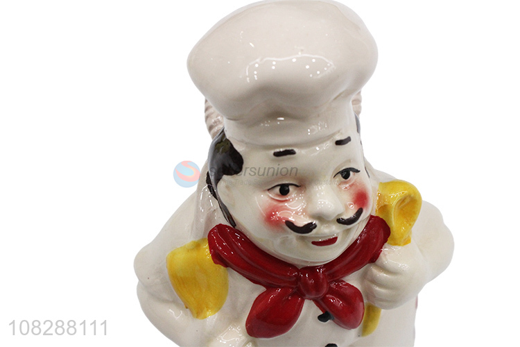 Hot selling creative restaurant ceramic crafts statues