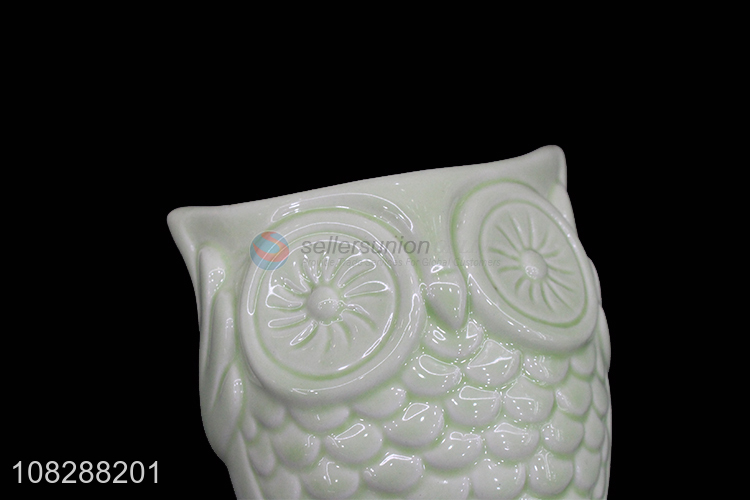 Top quality multicolor owl shape ceramic tabletop decorations