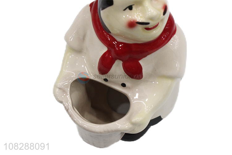 New style chef shape ceramic ornaments for home and hotel