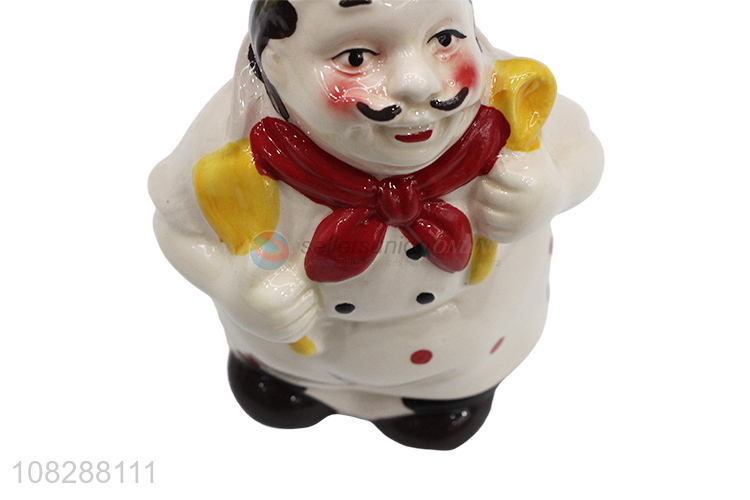 Hot selling creative restaurant ceramic crafts statues