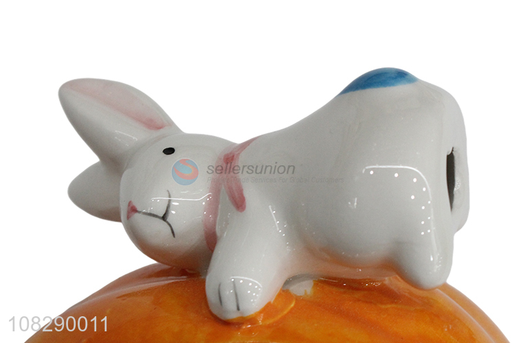 Yiwu wholesale creative cartoon pumpkin ornament ceramic craft