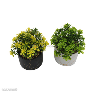 Yiwu wholesale creative ceramic simulation bonsai artificial plant