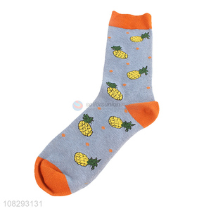 Good Price Fruit Pattern Long Socks Crew Socks Cotton Socks