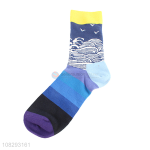 Fashion Style Colorful Cotton Socks Comfortable Crew Socks