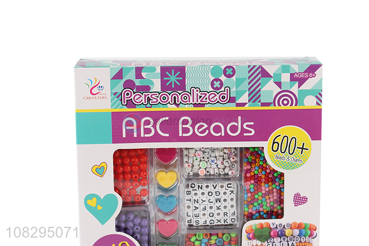 Low price alphabet beads DIY craft jewelry making kit for kids