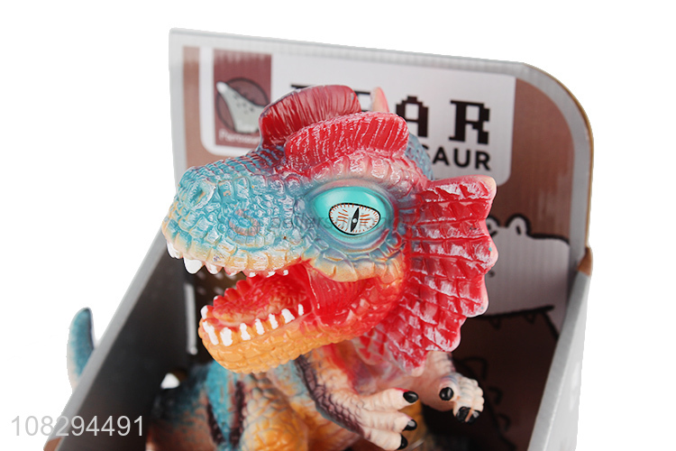 New arrival cartoon dilophosaurus model toy for kids boys girls