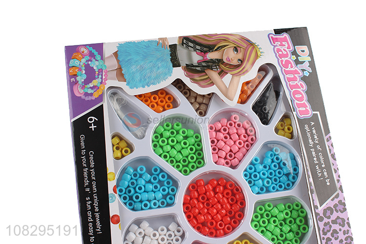 Best selling fashion beads bracelet pendant keychain making kit