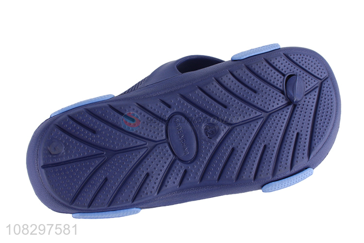 Online wholesale blue home outdoor men flip-flops slippers