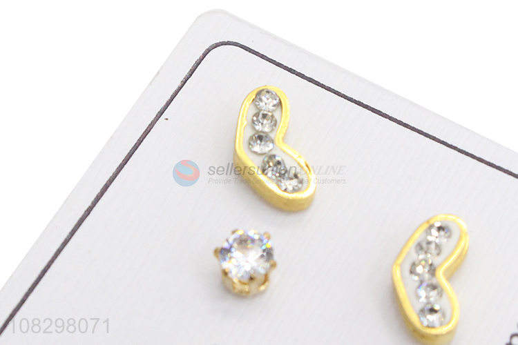 Yiwu market fashion jewelry tiny stainless steel stud earrings