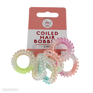 High quality multicolor telephone wire hair ring hair rope