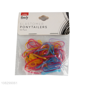 Top quality multicolor small hair rope girls kids hair ring