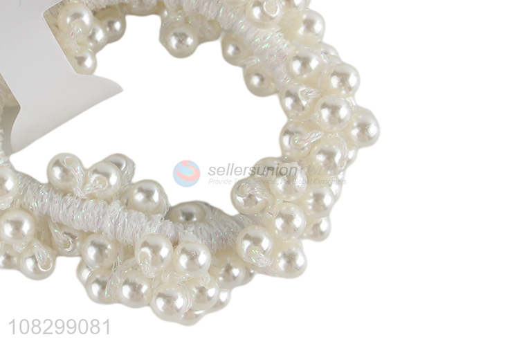 Wholesale fashion pearl hair ring temperament accessories