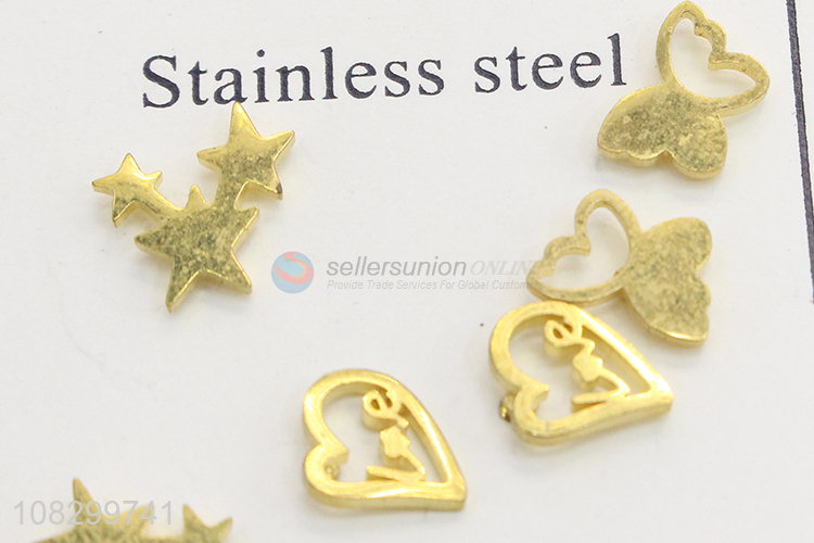 Factory Direct Sale Stainless Steel Ear Stud Fashion Earring