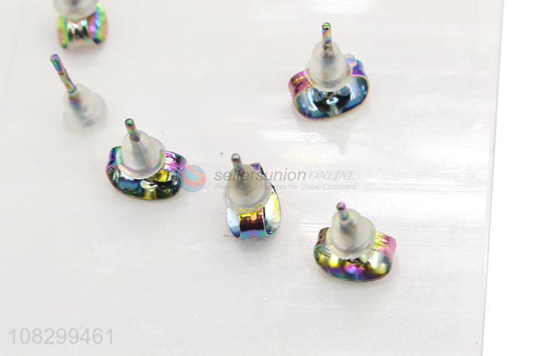 Custom 3 Pairs Stainless Steel Ear Stud Modern Earring