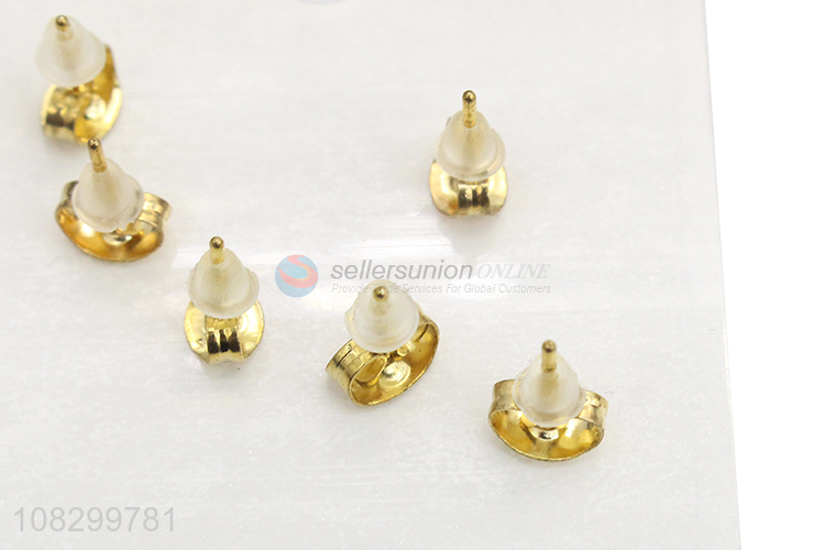 Latest Stainless Steel Ear Stud Set For Women