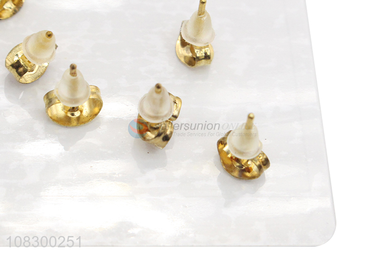 Good Sale Stainless Steel Ear Stud Tiny Stud Earrings Set