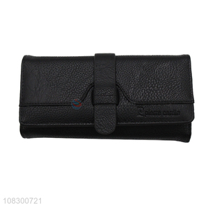 China supplier pu leather women <em>clutch</em> <em>wallet</em> trifold <em>wallet</em>