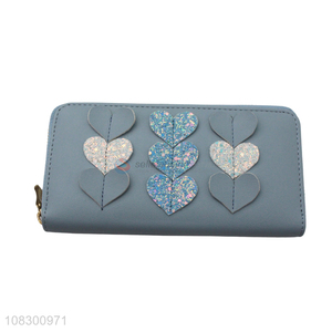 Hot selling long zip around <em>clutch</em> <em>wallet</em> for women girls