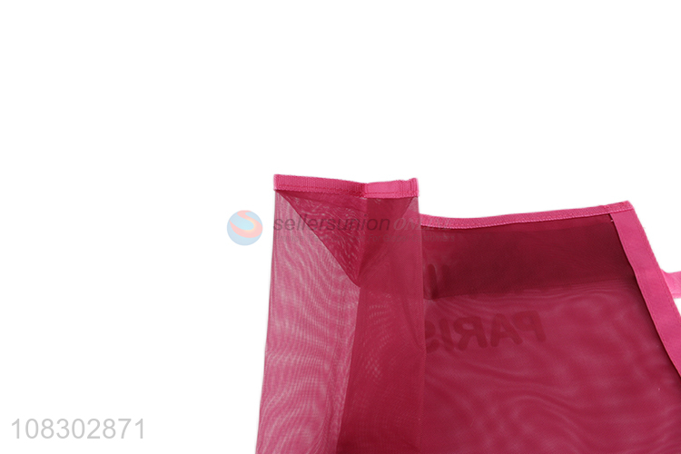 Online wholesale simple design reusable nylon shopping bags