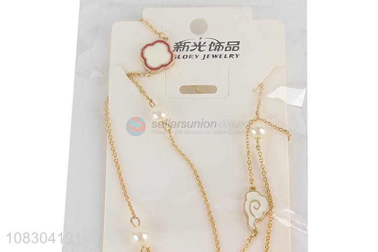 High quality auspicious cloud necklace fashion metal necklace