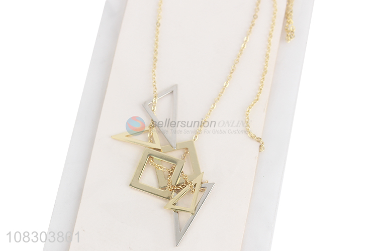 High quality fashion geometric necklace temperament accessories