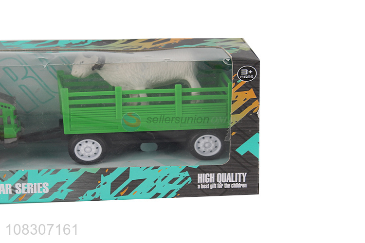 Popular Kids Toy Vehicle Inertial Toy Truck With Simulation Animals