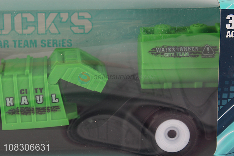 Best Quality Inertial Toy Car Plastic Sanitation Truck