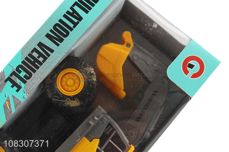 Hot Sale Inertial Excavator Plastic Model Car Toy Car